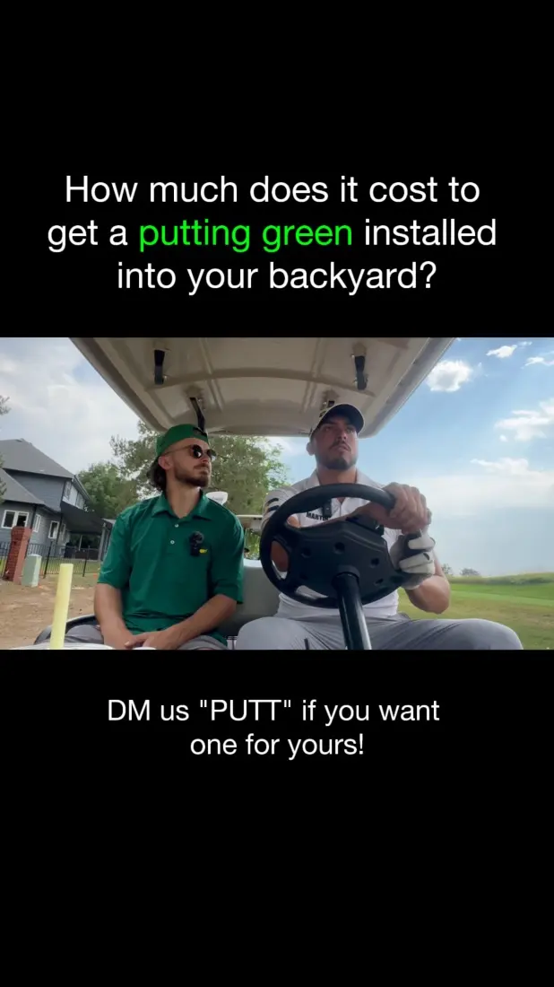 How much does a backyard putting green cost?